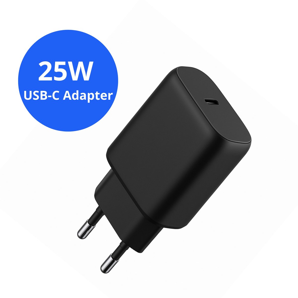 Xtronic 25W USB-C Snellader – Snelle Oplader Adapter – Geschikt voor USB-C Toestellen – Zwart