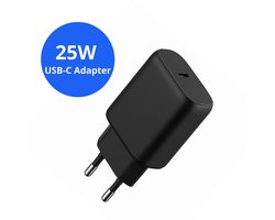 Xtronic 25W USB-C Snellader – Snelle Oplader Adapter – Geschikt voor Samsung Galaxy S21/S22/S23, iPhone 15/16/17, iPad & USB-C Toestellen – Zwart