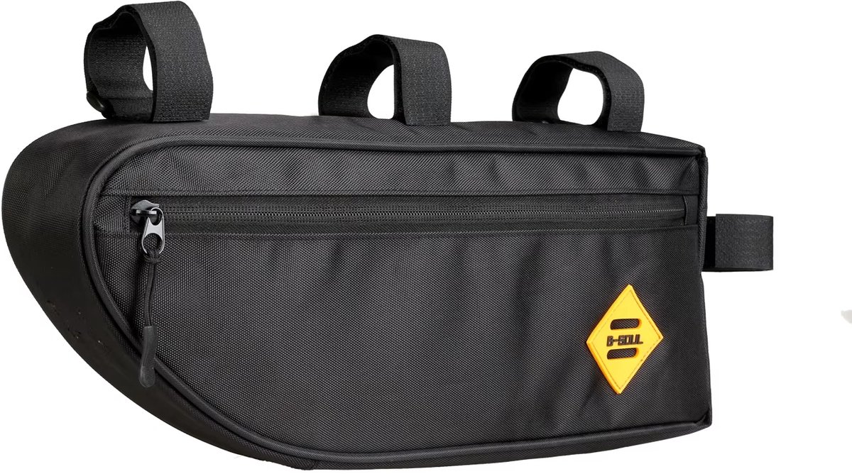 B-soul - Frame tas voor MTB Fiets - 2 Liter - Zwart - Fietstas