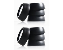 Bodo® Trillingsdempers Wasmachine - Droger – Set van 8 – Zwart
