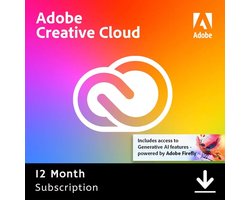 Adobe Creative Cloud - 100GB Cloudopslag - 12 maanden/1 apparaat - Nederlands/Engels - PC/MAC