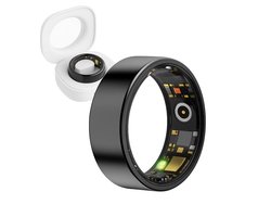 Royal Empire Smart Ring – Slimme Ring voor Heren & Dames – Inclusief Oplaaddoosje – Slaapmonitoring, Hartslag, Bloeddruk & SpO2 – IP68 Waterdicht – Nederlandse App – Zwart – Maat 9