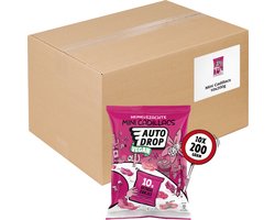 Autodrop - Snoep - Mini Cadillacs Uitdeelzakjes Vegan - 10 zakken - 200 gram