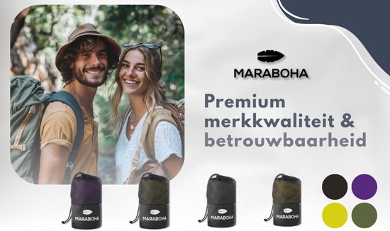 Maraboha Lakenzak van Zachte Microvezel - Lichtgewicht Reisslaapzak met Kussenvak - Ademend, Sneldrogend, Compact en Wasbaar - Ideale Slaapzak Voor Backpackers, Hostel, Huttentocht en in Warme Landen - Paars
