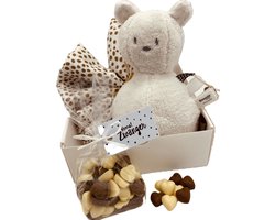Cadeauset Hoera zwanger - Babygeschenkset - felicitatie bij zwangerschap - hoera zwanger - babyshower - unisex | 3-delig