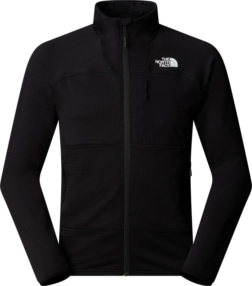 Versatile Full-Zip Jacket for Layering and Comfort Zwart