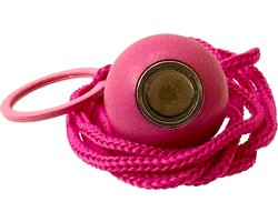 Boulemaus – Jeu de Boules - Magneet - Krachtige Magnetische bouleopraper violet-rose in de vorm van but met koord – 4 kg