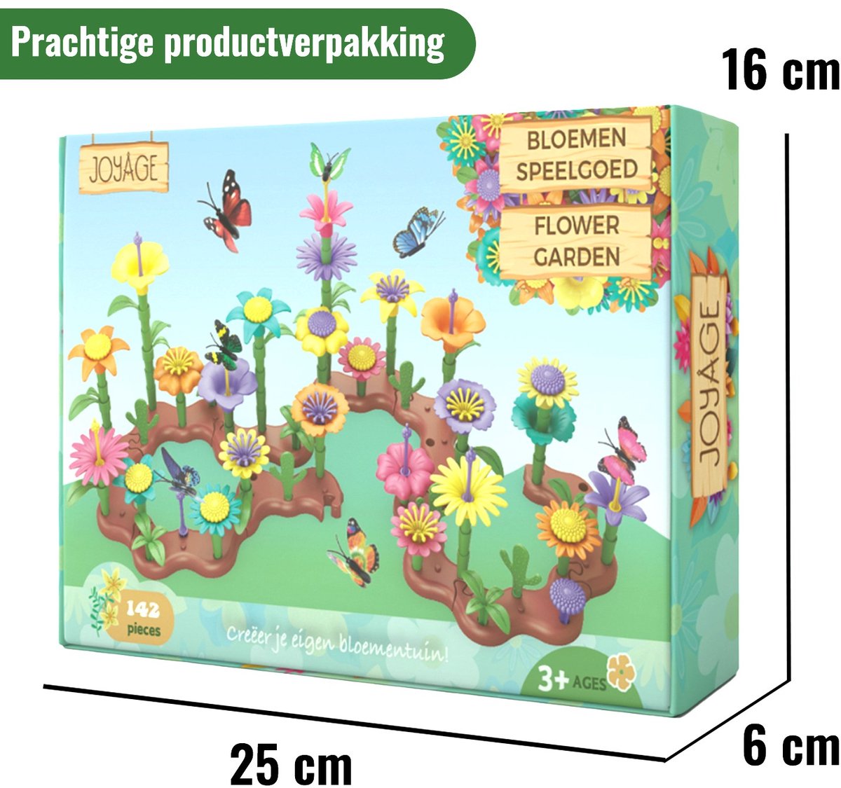 Joyage Bloemen Speelgoed – 142st - Fijne motoriek Speelgoed - Meisjes speelgoed 6 jaar - Open ended speelgoed Kleuter speelgoed 3 jaar - Kinderspeelgoed 4 jaar cadeau meisje 7 jaar cadeau meisje 8 jaar - Speelgoed 3 jaar - Jongens Speelgoed 5 Jaar — afbeelding 6