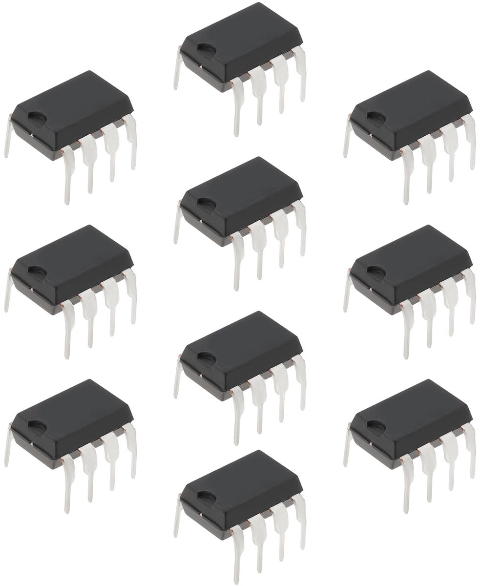 10PCS Dual Low Noise TL072CP TL072 DIP-8 Operational Amplifiers, Dual Low Noise JFET Input OP-AMP IC Chips for DIY Circuit Components