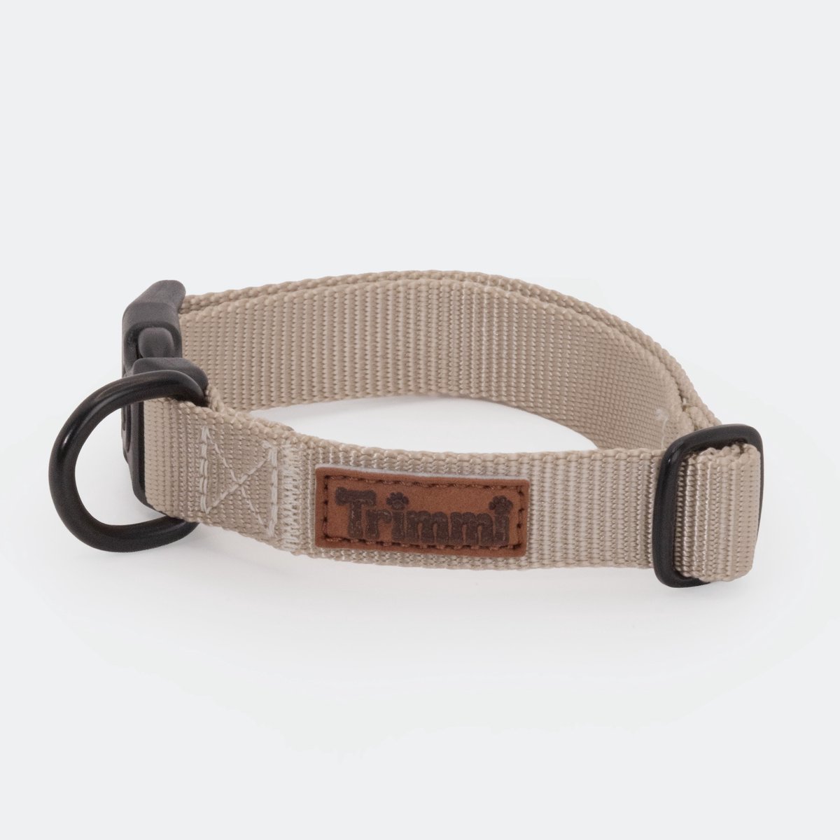 Nylon halsband zand - Maat M - halsband hond - honden halsband - halsband - hondenhalsband met naam - halsbanden, riemen & tuigen - halsband puppy - halsbanden - hond - hondenhalsband kleine hond - Trimmi