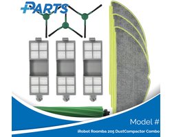 iRobot Roomba 205 DustCompactor Combo Onderhoudsset (Plus.Parts® alternatief voor 4849965)