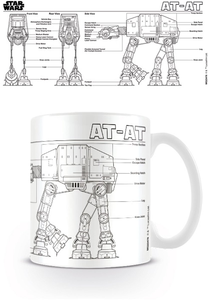 Star Wars - Plan view AT-AT Mok