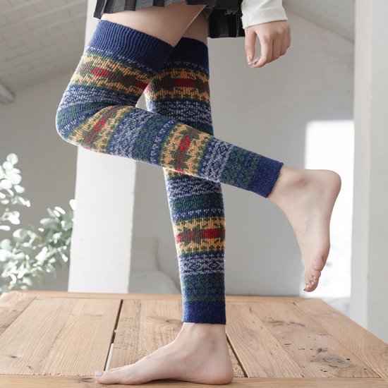 Leg Avenue Gebreide Kniehoge Beenwarmers - Zwart
