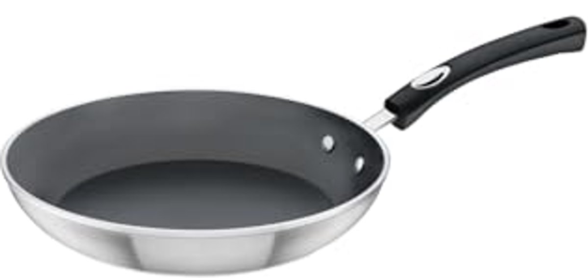 Antiaanbakpan met Siliconen Handvat - Geschikt voor Inductie, Gas, En Keramische Kookplaten, 26 cm