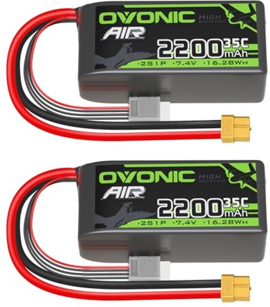 Batterie Lipo 2S 7.4V 2200mAh pour Futaba T6J T8FG 12FG Batterie Lipo 2S 7.4V 2200mAh pour Futaba T6J T8FG 12FG