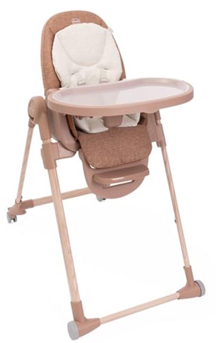 Ontwikkelingsstoel voor Kinderen van 0 maanden tot 40 kg, Verstelbare Recliner Kinderstoel met Voetsteun en Wielen