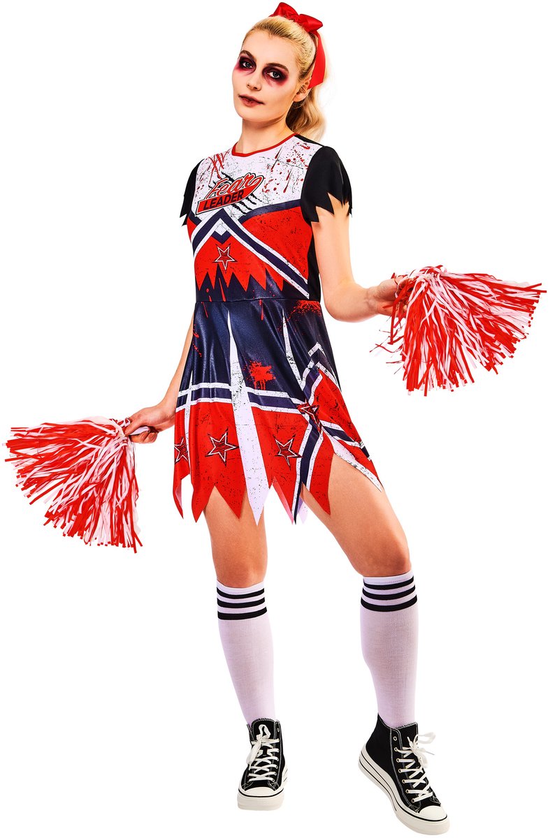 Zombie Cheerleader Volwassenenkostuum - Rubies - Maat L