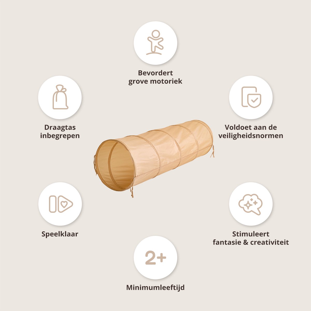 Petite Amélie Kruiptunnel Miel — afbeelding 3