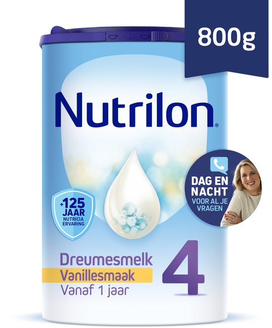 Nutrilon 4 Vanille Dreumesmelk  - Flesvoeding Vanaf 1 Jaar - 800g