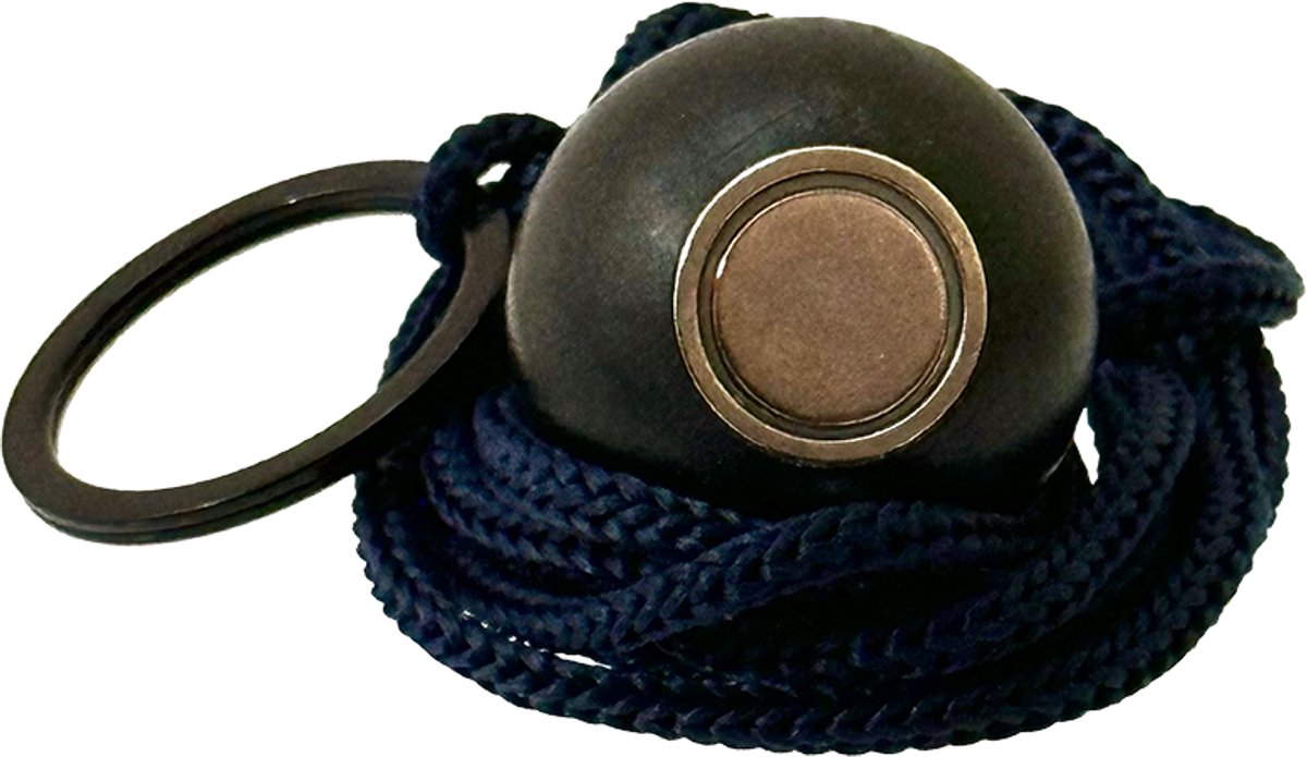 Boulemaus – Jeu de Boules - Magneet - Krachtige Magnetische bouleopraper zwart in de vorm van but met koord – 4 kg