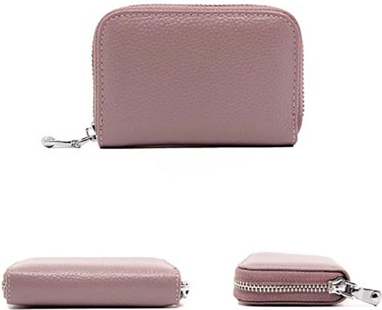 Portefeuille à glissière - Unisexe - Porte-cartes - Violet clair