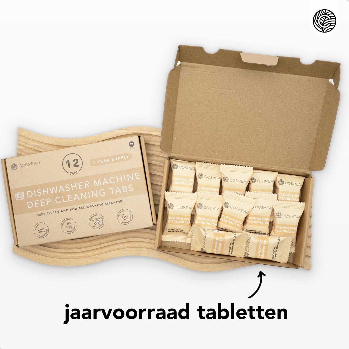Cosmeau Vaatwasser Diepreinigingstabletten - 12 stuks - Jaarvoorraad — afbeelding 4