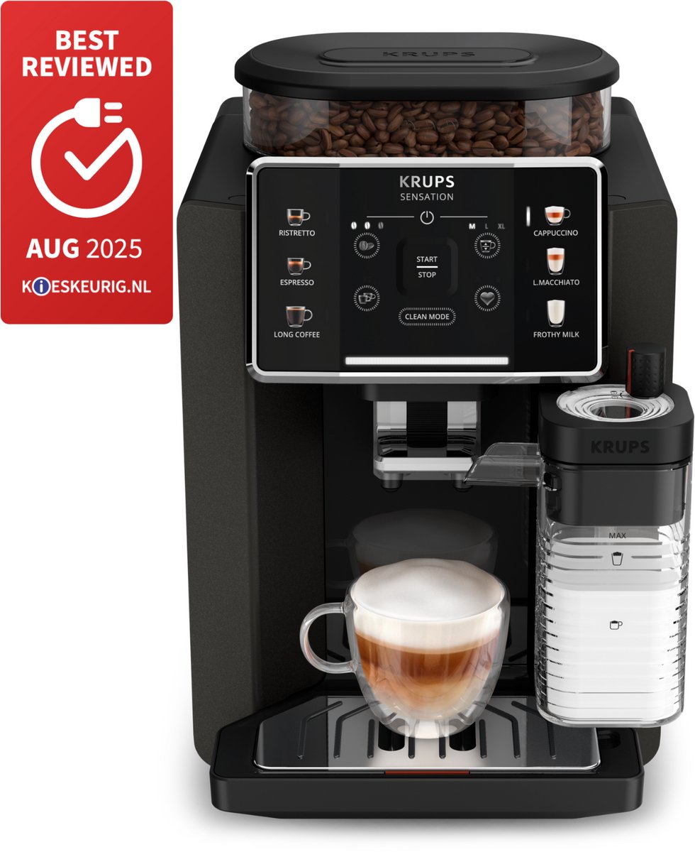 KRUPS EA912B Sensation Milk M90 Volautomatische espressomachine Zwart — afbeelding 2