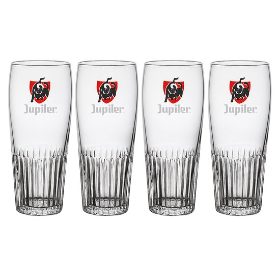 Jupiler Bierglas - 330ml - Set van 4