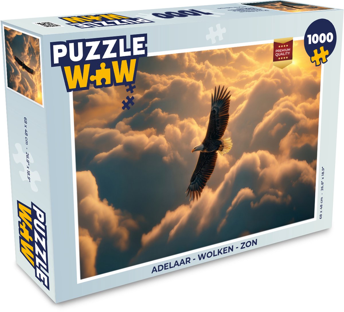 Adelaar - Wolken - Zon