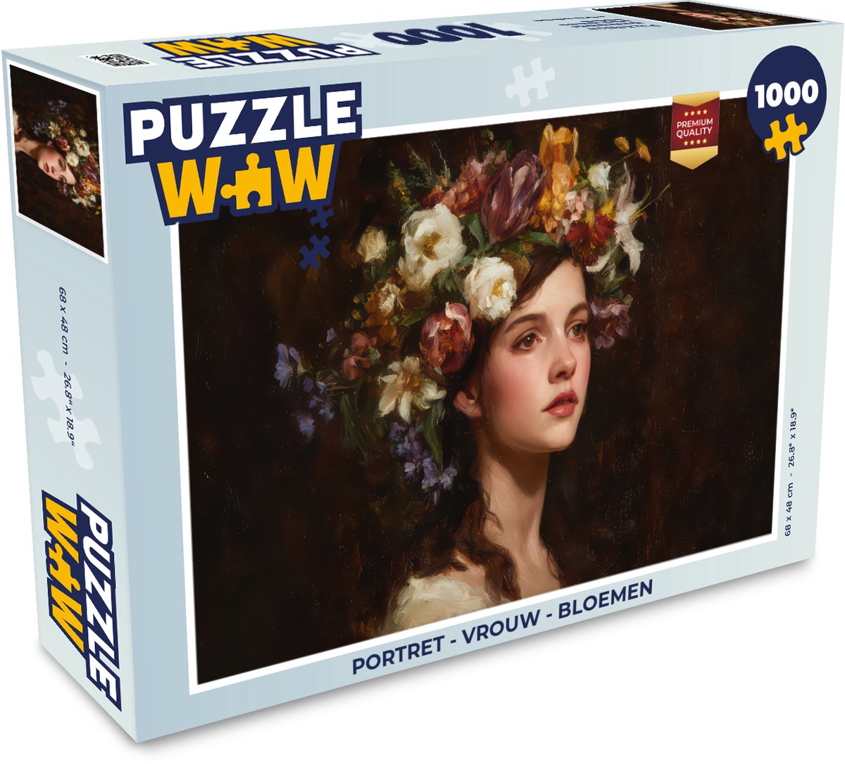 Portret - Vrouw - Bloemen
