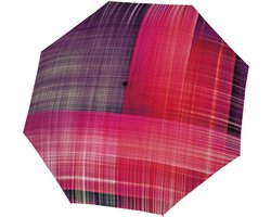 doppler paraplu Carbonsteel Magic Noble Check Pink veelkleurig