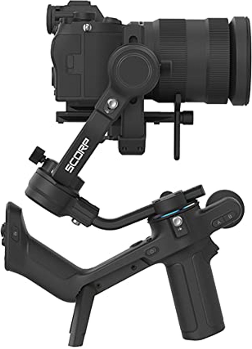Stabilisator gimbal voor spiegelloze en DSLR-camera's met 2,5 kg laadvermogen