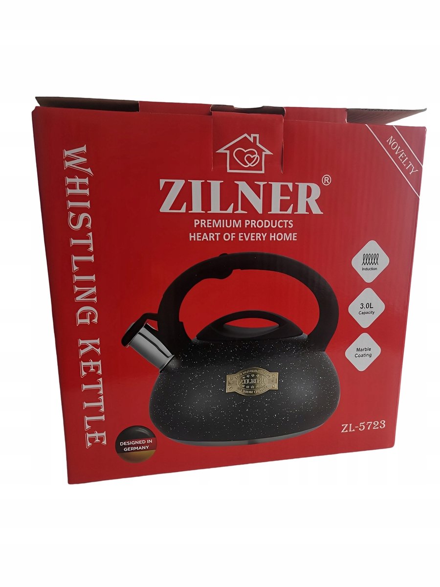 Zilner Waterkoker met Fluitje 3.0L Roestvrij Staal ZL-5723