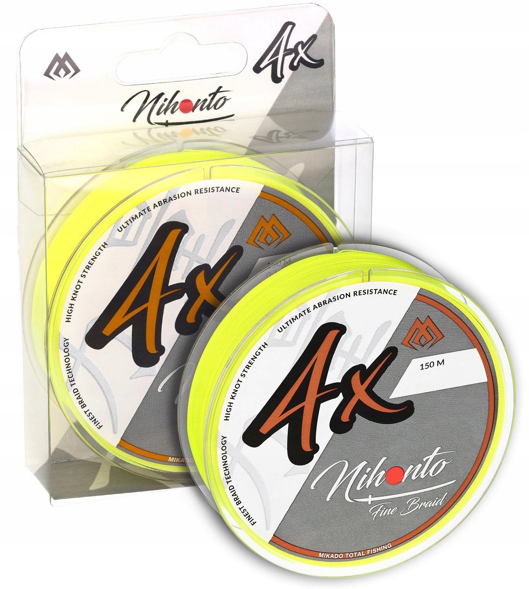 Mikado Nihonto Fine Braid Vislijn 150m Fluo 0.35mm - Sterk & Rond