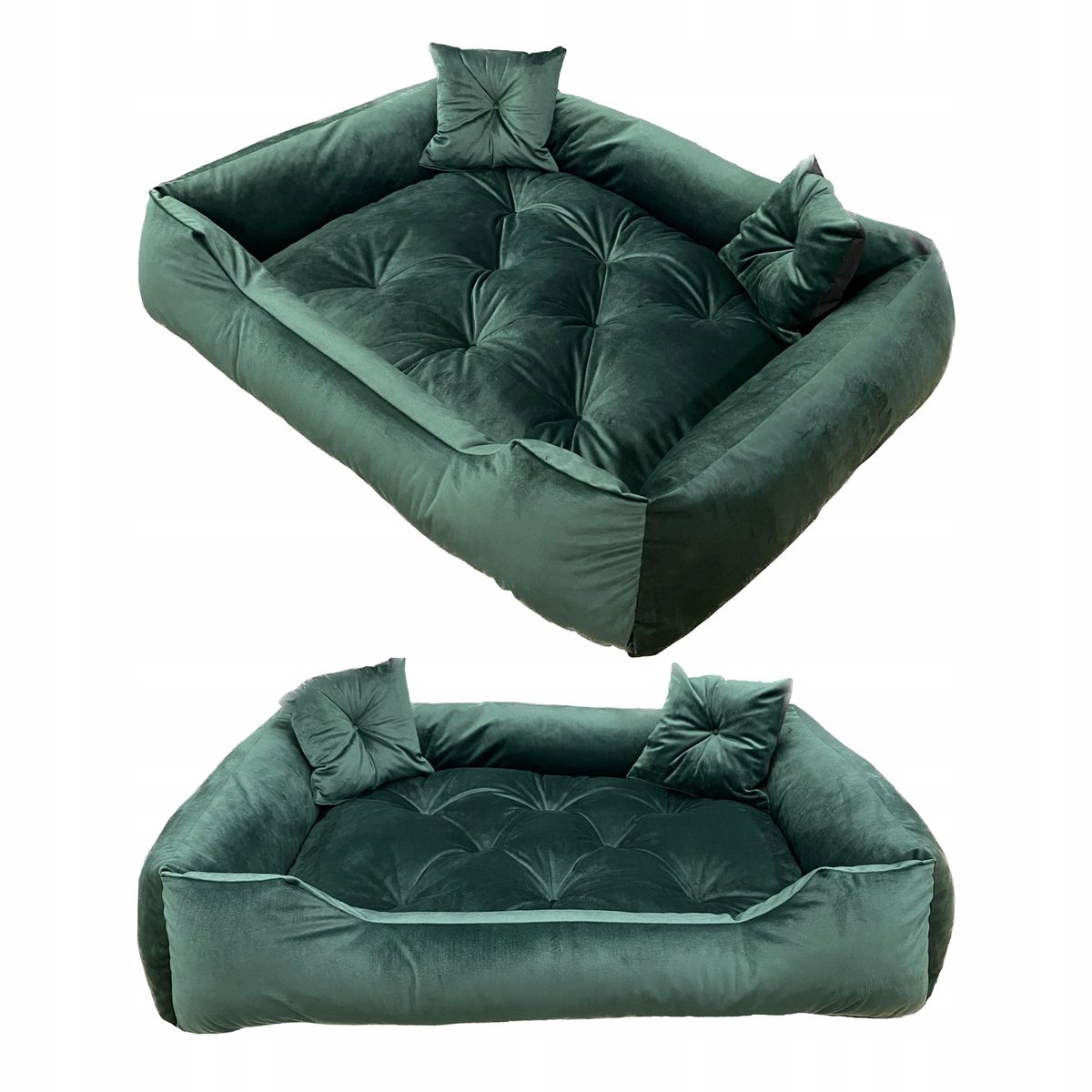 Comfortabele Hondenkussen Bank Antislip 70x60cm - Groen