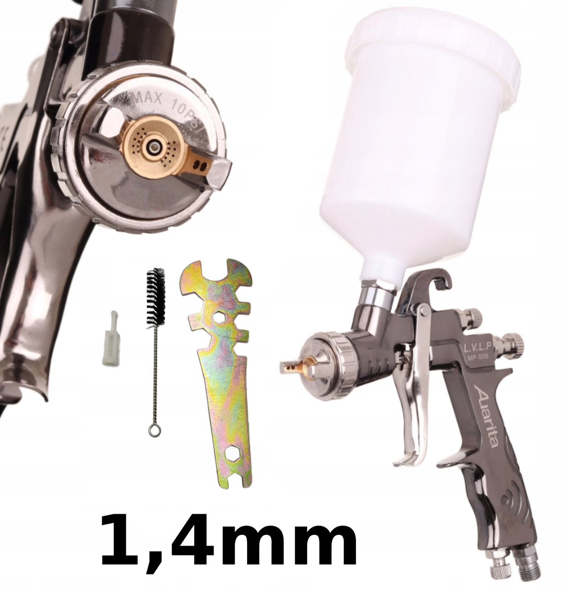 Auarita MP-500 LVLP Verfspuitpistool 1,4 mm - Professioneel
