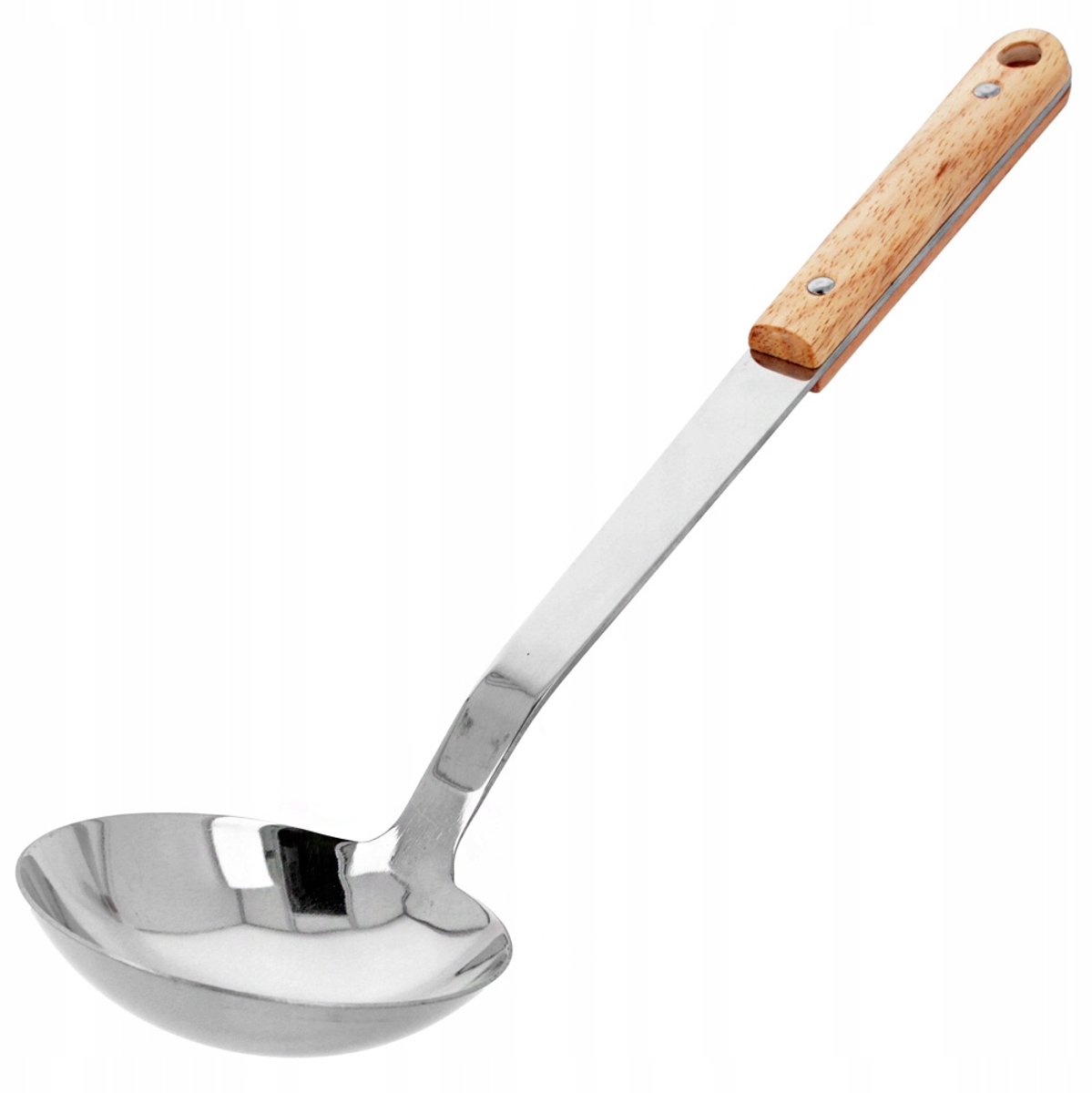 RVS Soeplepel 35,5cm met Houten Handvat - Kwaliteit & Stijl