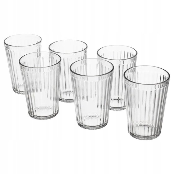 IKEA VARDAGEN Glazen - 31 cl, 6 stuks, Helder Glas