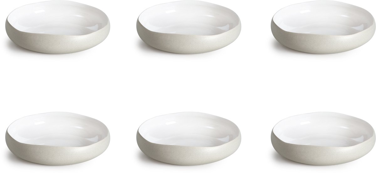 Medard de Noblat - Oslo White - Soep bord 20 cm - 6 delig