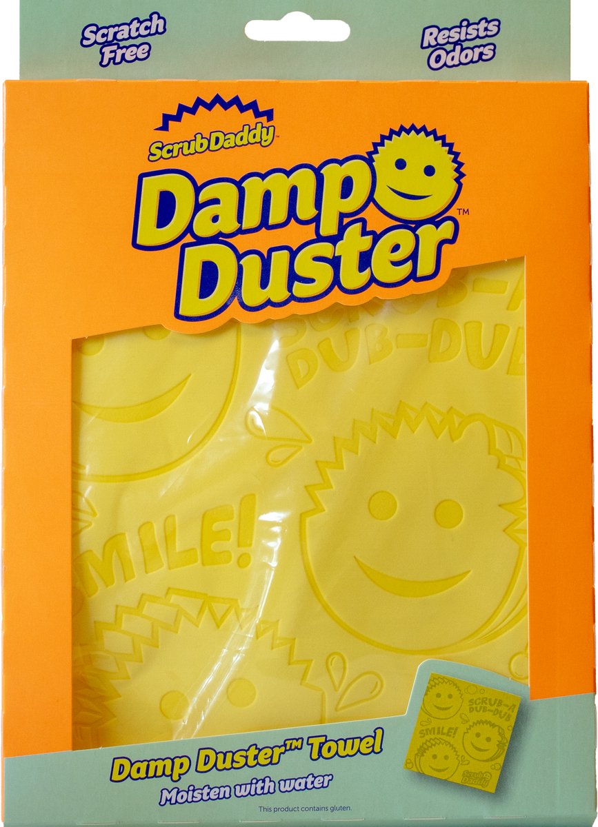 Scrub Daddy Damp duster towel 1ct yellow