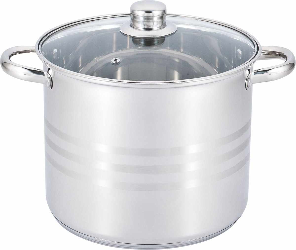 Edenberg Kookpan 10.6L met Deksel - 26cm - RVS