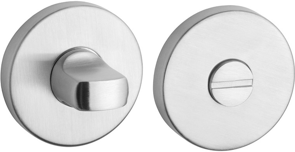 STERK RVS WC Rozet - Ronde Badkamer Slot
