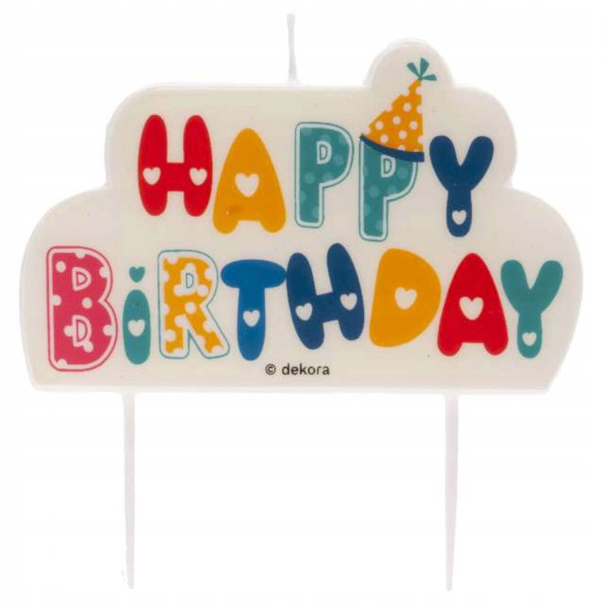 Happy Birthday Taart Decoratie Kaars - Feestelijke Verjaardag Topper