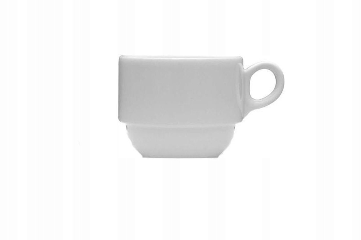 Lubiana Wersal Kop 250ml - Elegante Witte Porseleinen Kop