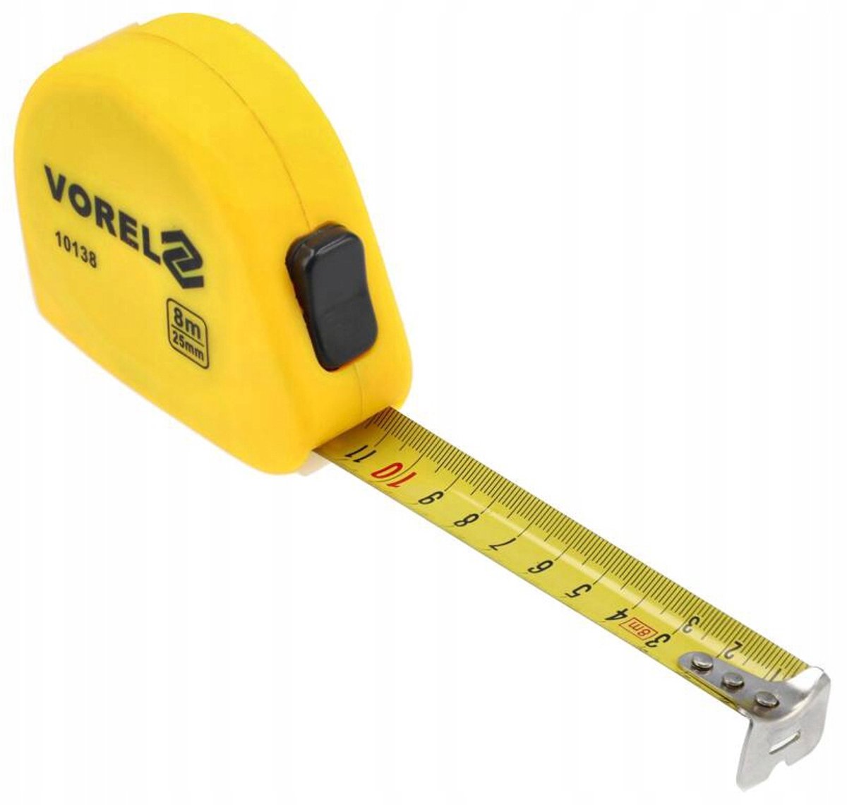 Vorel Rolbandmaat 8m x 25mm - Duurzaam en Precisie