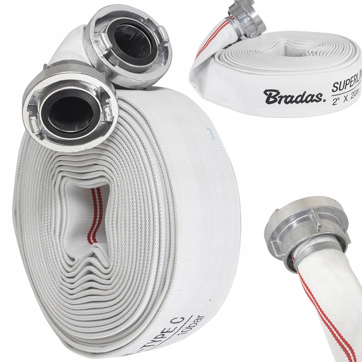 Bradas Superline Platenslang 2" 10 Bar 20m - Type C