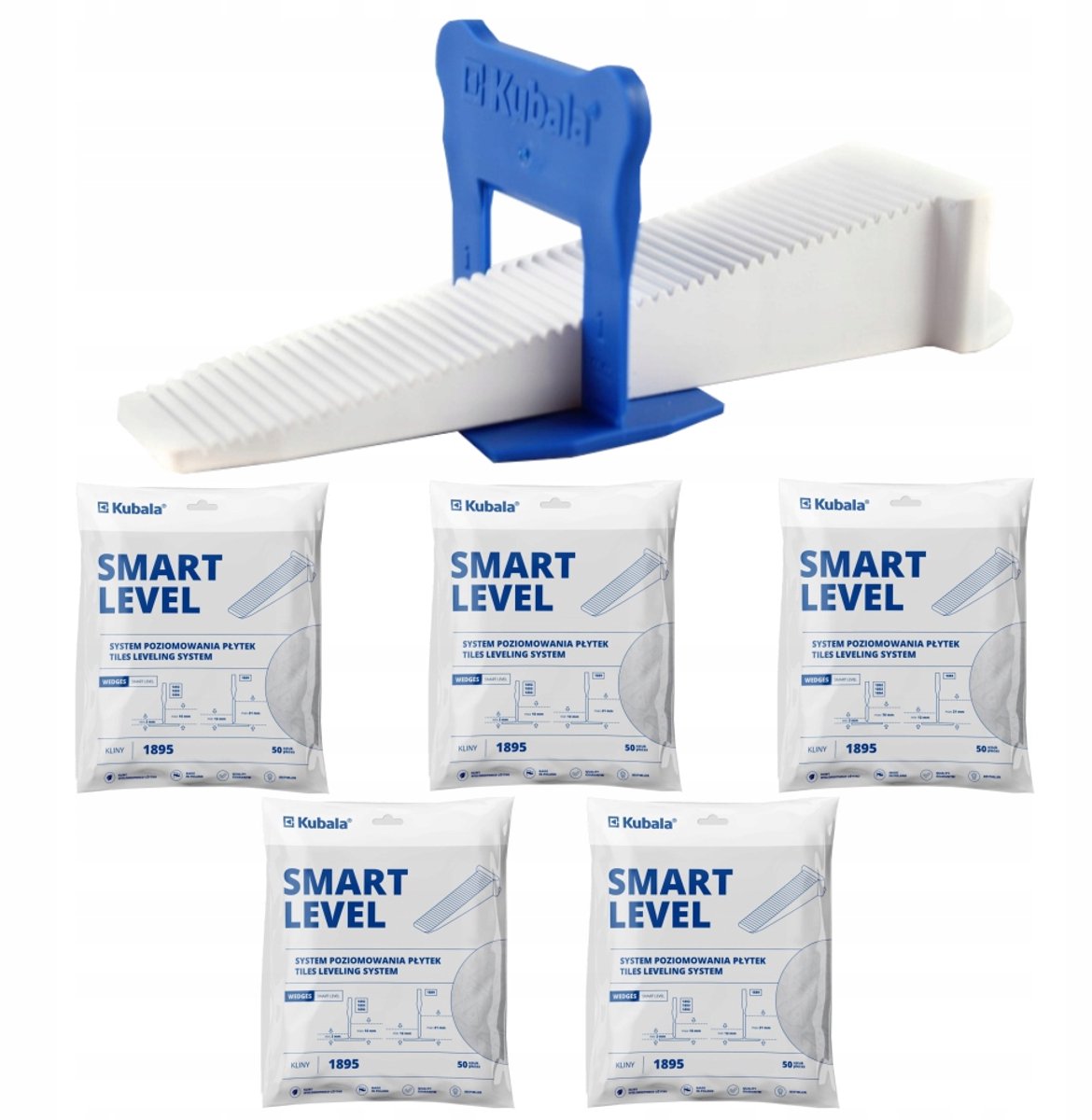 Kubala Smart Level Tegel Nivelleerwiggen Set 250 stuks
