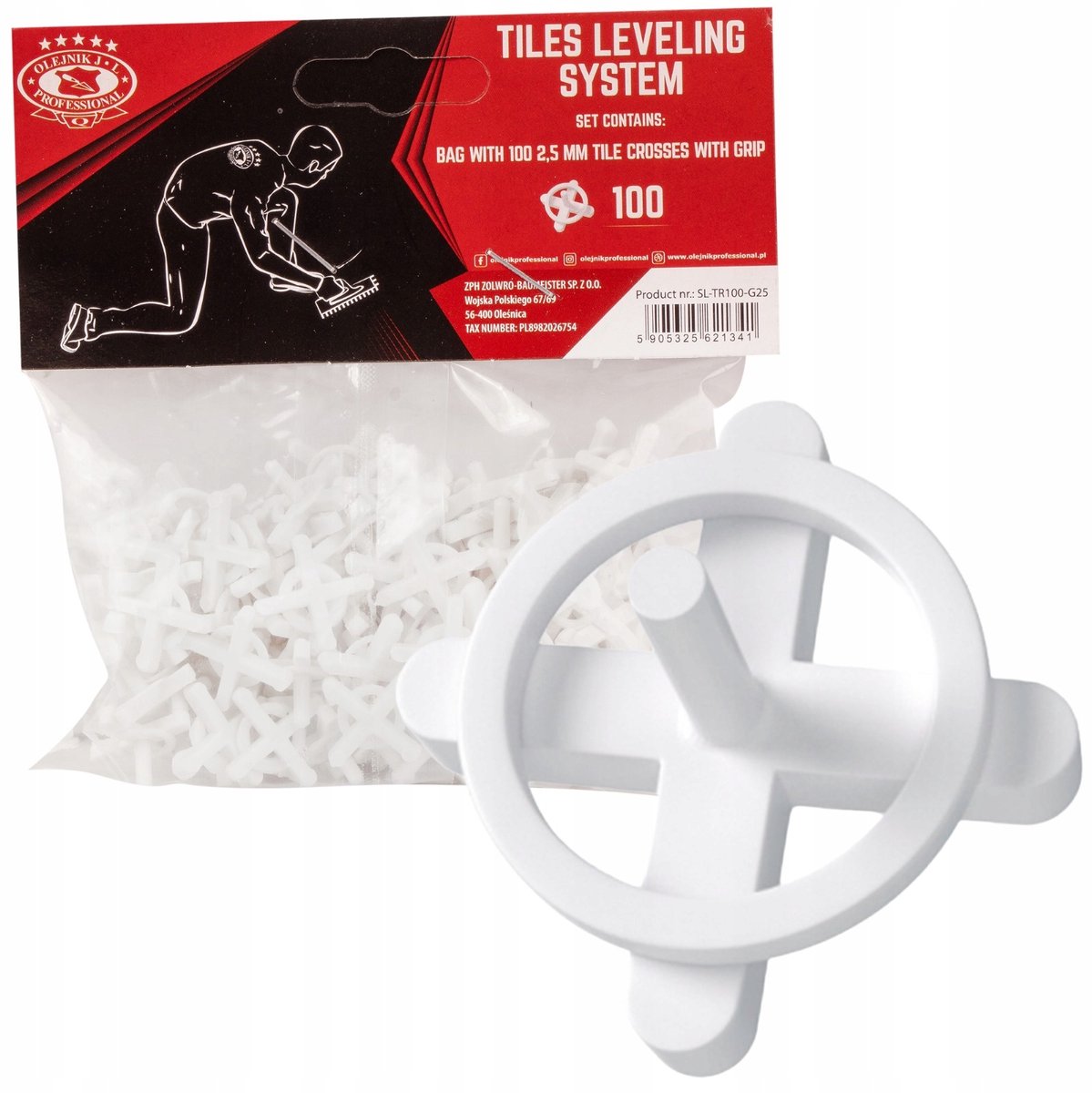 Merkloze Tegeldistels 2,5mm - 100 stuks - Perfecte Voegbreedte