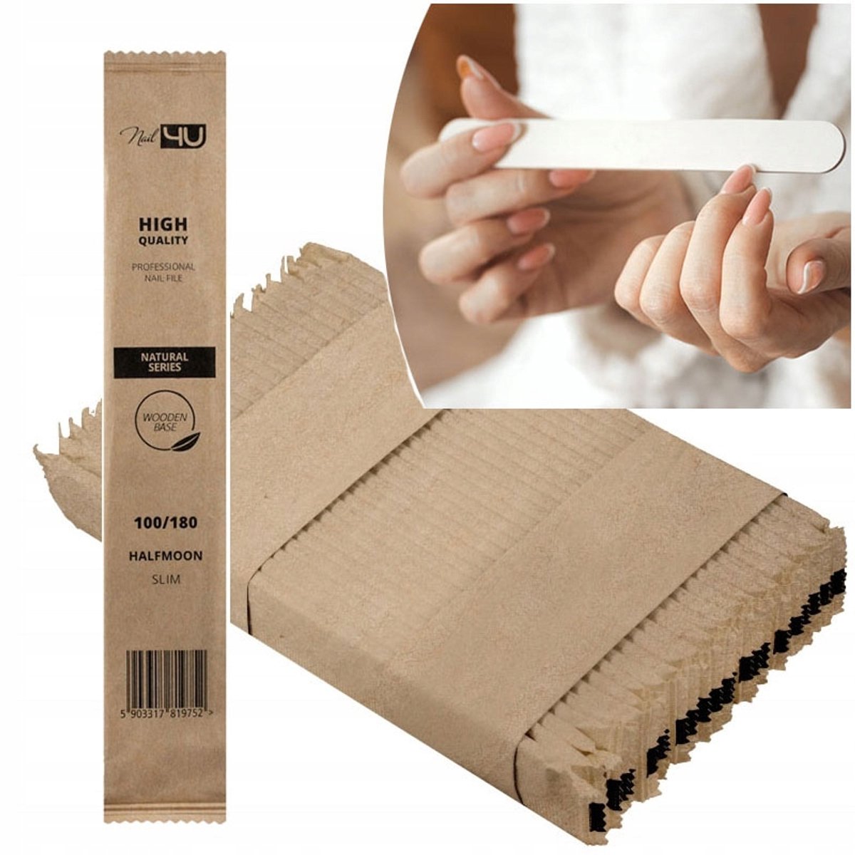 Nail4U Slim Vijl 100/180 - 100 stuks