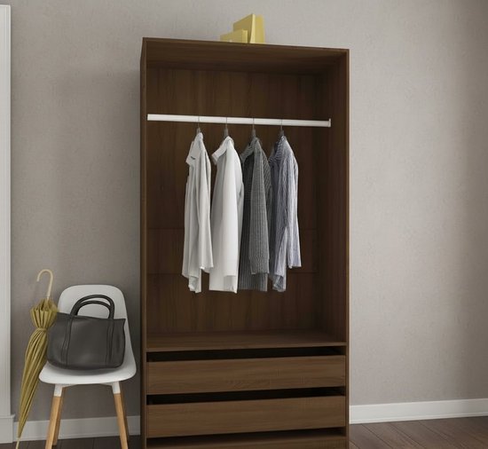 Verstelbare zwaar belastbare kaststangverlenger zonder boren, hangende kledingstang voor kledingkast, douchegordijnroede, raamgordijnstang, organizer, kledingstang (zwart 2,5 ~ 3,7 m